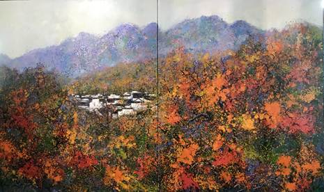 《金秋十月》 布面油画 邵永红 《金秋十月》 布面油画 邵永红